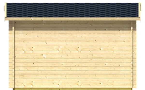 Ξύλινο Σπίτι ΦΑΙΔΡΑ 350 x 300cm - Πίσω Όψη